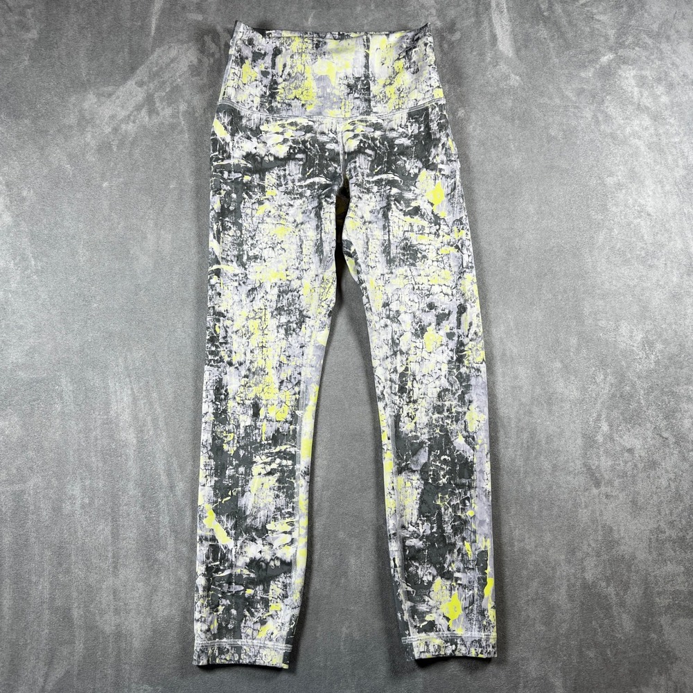 Lululemon Wunder Train High-Rise Crop 23" Cinder Grain Smoked Spruce Multi Sz 4